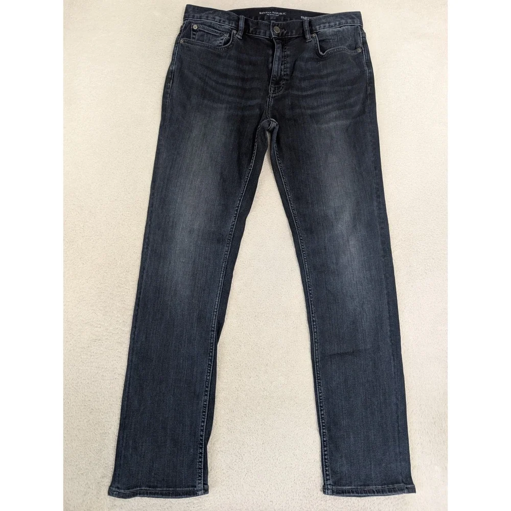Banana Republic The Traveler Slim Jeans‎ Men's 33x32 Blue Premium Feel Stretch